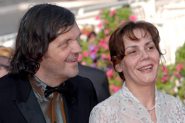 Эмир Кустурица с женой