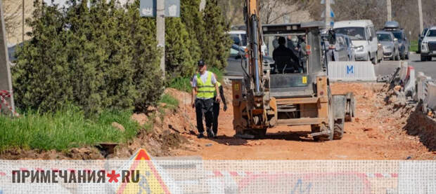 Перекрёсток улиц Адмирала Фадеева и Парковой реконструируют в Севастополе