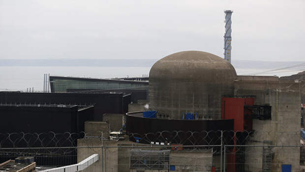 АЭС Фламанвиль в регионе Нижняя Нормандия, Франция. 9 февраля 2017