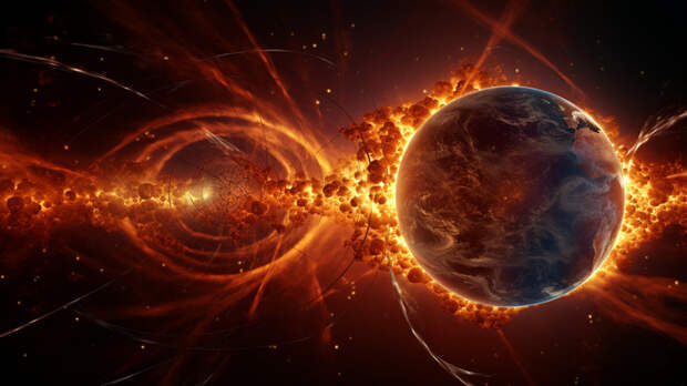 Земля и Солнце / Изображение сгенерировано Midjourney / amic.ru