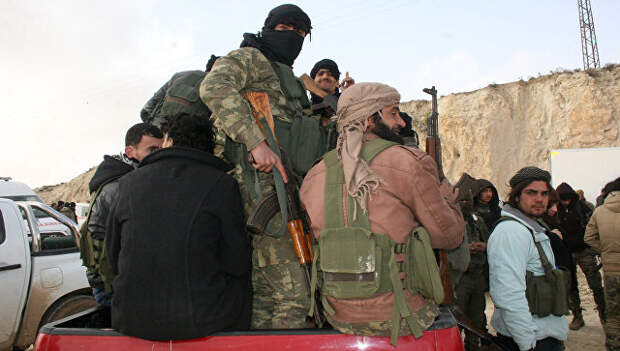 Бойцы Свободной армии Сирии (ССА), участвующие в операции в Африне
