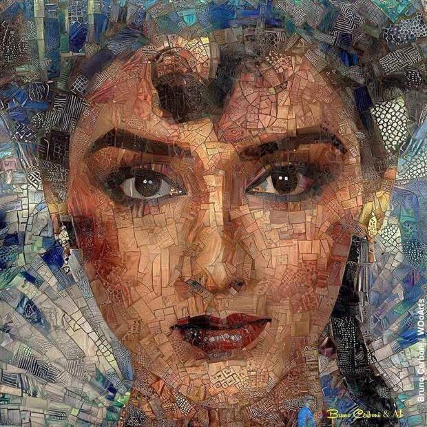 Цифровые мозаики от Бруно Чербони.