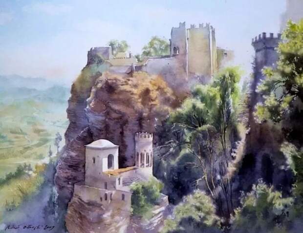 Художник Michal Orlowski. Акварельные пейзажи