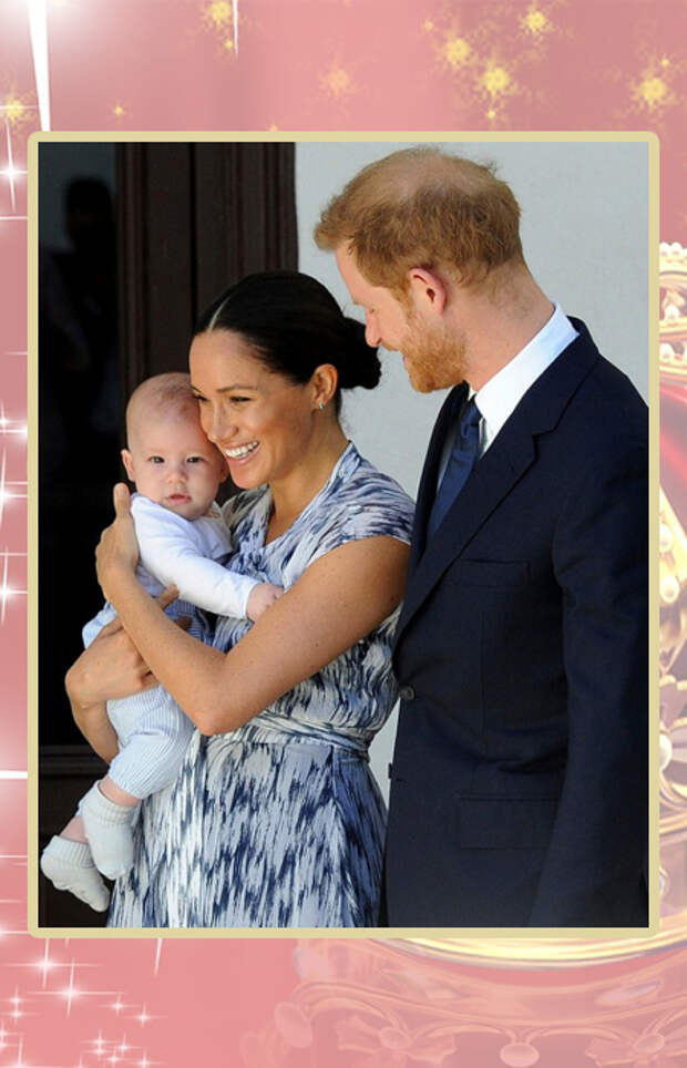 Принц Гарри и Меган Маркл с сыном. Принц Гарри и Меган Маркл с сыном.