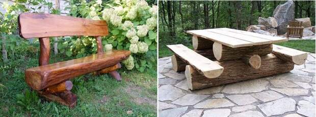 Садовые скамейки из подручных материалов — 22 отличные модели!