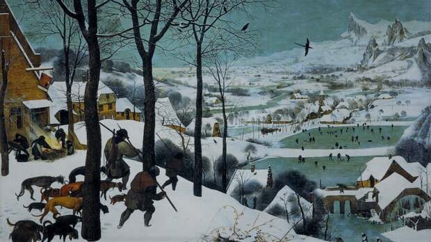 little ice age climate crisis Europe snow winter scene