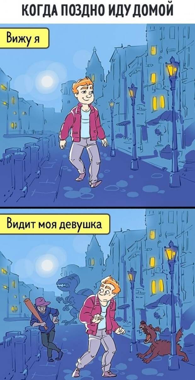 Мир глазами мужчин и женщин (12 фото)