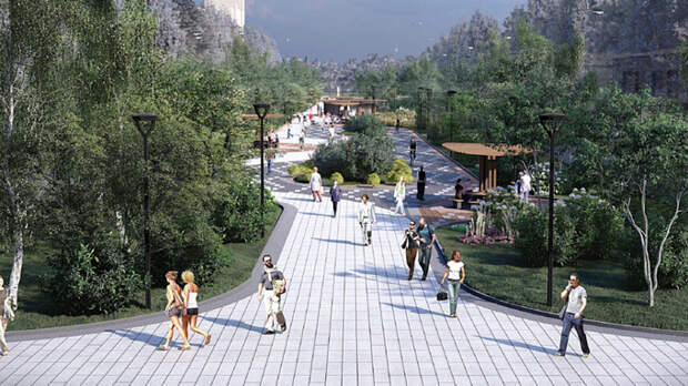 Эскизный проект зеленой зоны в поселке Южном / Фото: портал госзакупок