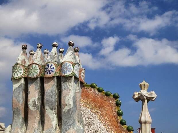 Casa Batllo. Крыша здания.