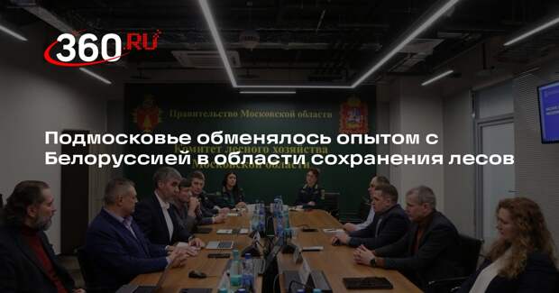 Подмосковье обменялось опытом с Белоруссией в области сохранения лесов