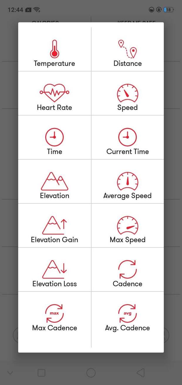 Data on Bike Computer