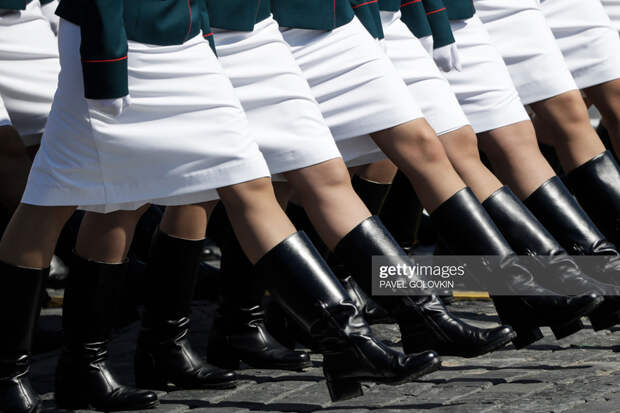 Servicewomen march