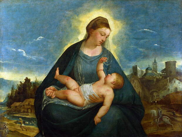 Bernardino da Asola - The Madonna and Child. Национальная галерея, Часть 1