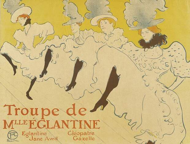Тулуз-Лотрек.  «Troupe de Mlle Églantine».  1895 г.