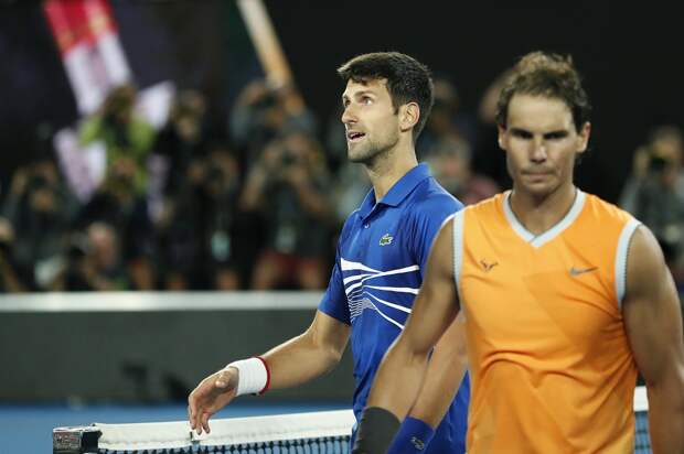 Новак Джокович и Рафаэль Надаль сыграли в финале Australian Open в этом году, Ritchie Tongo/EPA/TASS