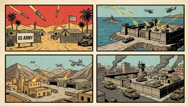 Mehr: базы США в четырёх странах Ближнего Востока подверглись атаке Ирана