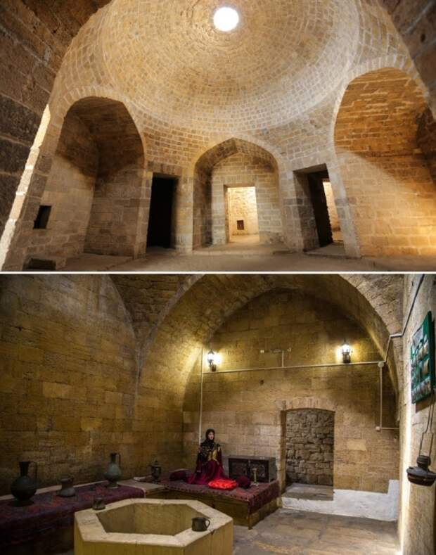 Сохранившиеся помещения были отреставрированы и превращены в музеи (ханские бани и комната гарема крепости Нарын-кала).
