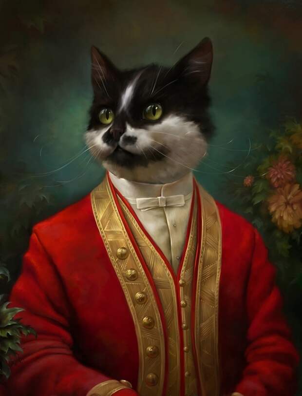 портреты кошек Эльдар Закиров 1 (534x700, 185Kb)