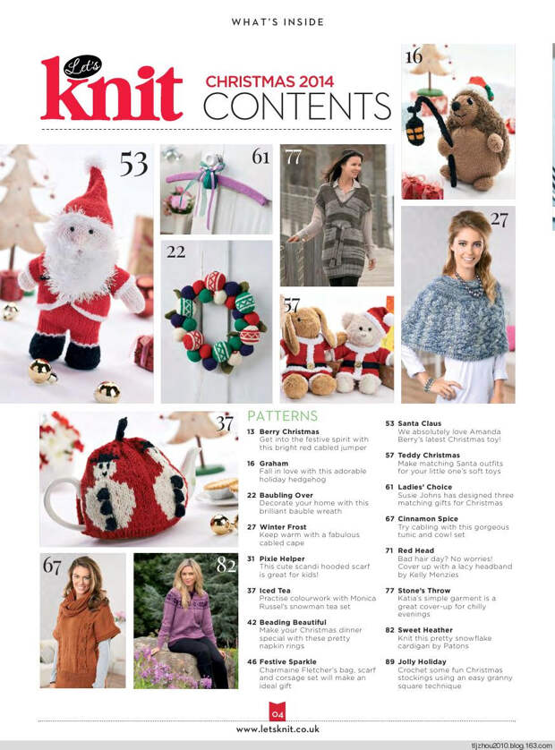 Lets Knit Single Issue Xmas Spec №14 2014 - 紫苏 - 紫苏的博客 Lets Knit Single Issue Xmas Spec №14 2014 - 紫苏 - 紫苏的博客