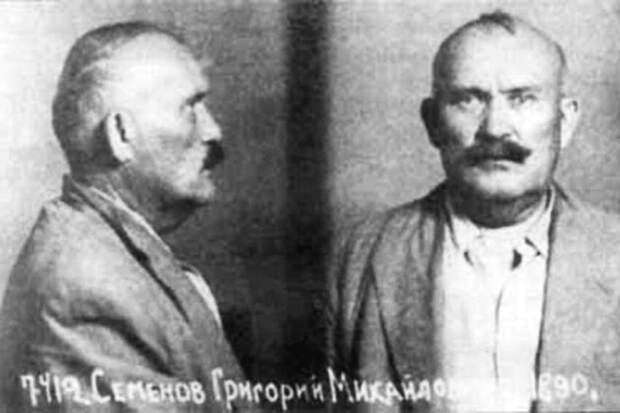 Григорий Семенов после ареста