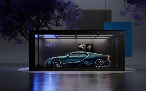 Bugatti выпустила гараж с прозрачной стеной