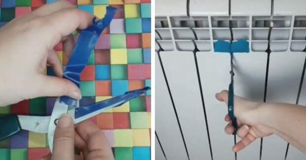 Гениальный трюк, как элементарно почистить батарею с помощью ножниц