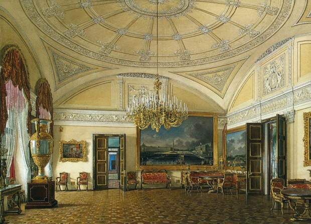 Большой салон великой княгини Марии Николаевны и герцога М. Лейхтенбергского.