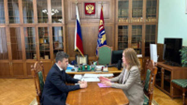 Станислав Воскресенский провел рабочую встречу с начальником управления Минюста России по Ивановской области Натальей Кузьминой