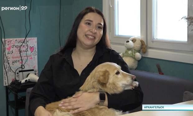 Жительница Архангельска приютила бездомную собаку Белочку из Ростова