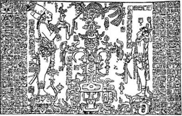 Крест на рисунках Майя