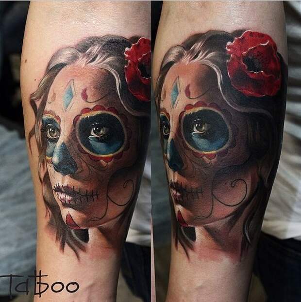 Удивительно реалистичные татуировки Валентины Рябовой  татуировки, художник