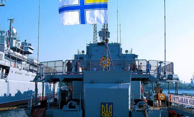 Корабль ВМС Украины "Гетьман Сагайдачный". Предполагается, что н примет участие в маневрах с кораблями НАТО
