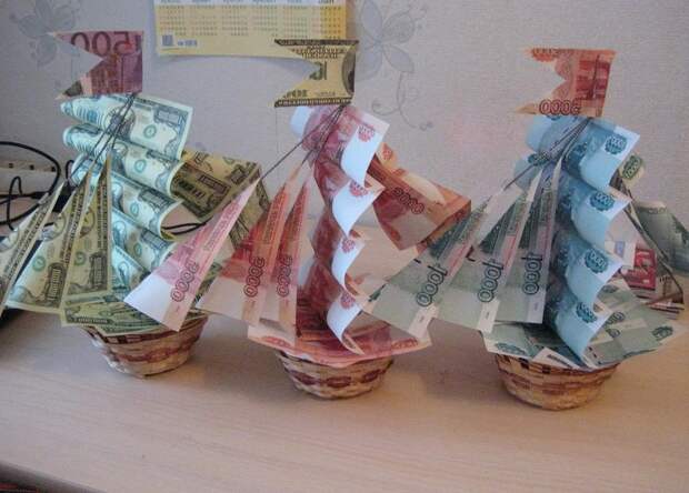как подарить деньги интересно