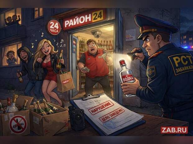 В Чите сеть магазинов «Район 24» уличили в незаконной продаже алкоголя