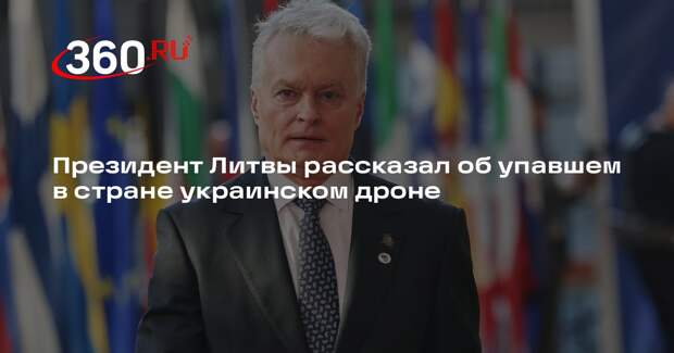 Науседа назвал целью упавшего в Литве дрона ВСУ Ленинградскую область