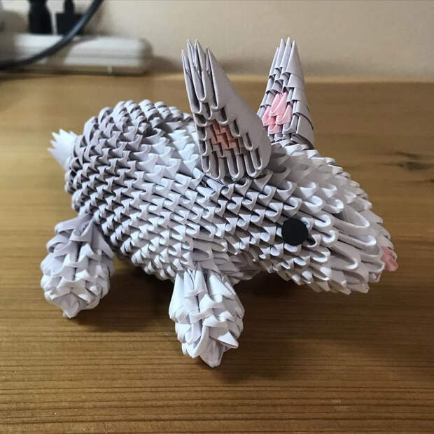 3D-скульптуры животных из бумаги