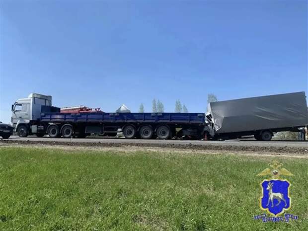 Водитель «Газели» погиб, врезавшись в стоящий на дороге грузовик в Самарской области