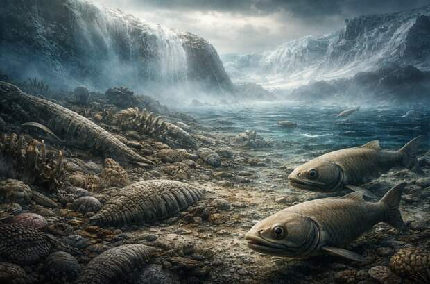 Массовое вымирание сделало челюстных хозяевами планеты, когда вымерли все океаны