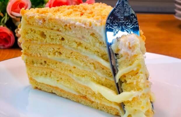 Творожный “Наполеон” по бабушкину рецепту — все гости просят только его!