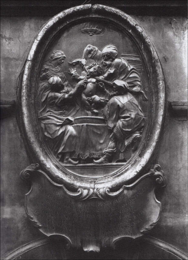 Мученичество Симона из Тренто, рельеф в Палаццо Сальвадори в Тренто, XVII в.