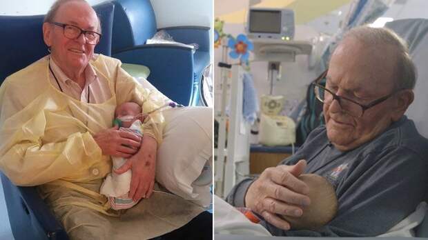 82-летний пенсионер 12 лет работает добровольцем в больнице, помогая окрепнуть недоношенным младенцам в мире, дети, добро, забота, люди, младенцы, пенсионер