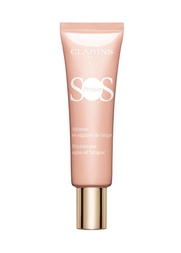 Праймер для лица для устранения следов усталости SOS Primer, оттенок Pink, Clarins, 3230 руб. (Lamoda)