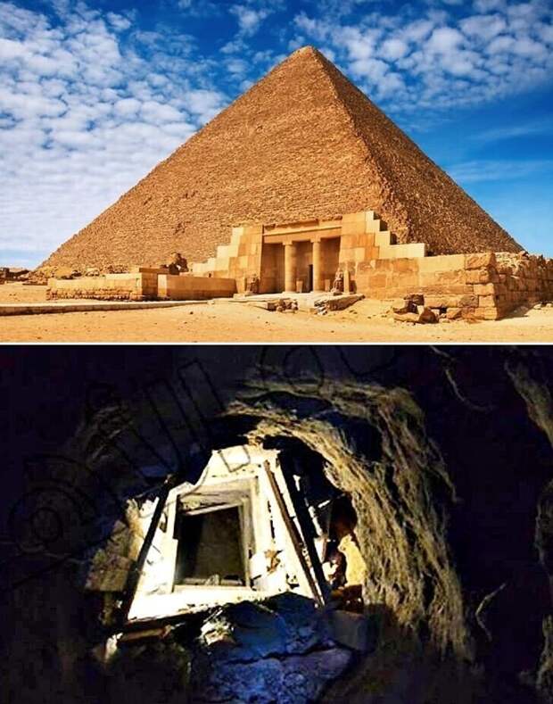 Тоннель, ведущий в пирамиду Хеопса