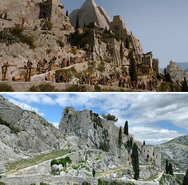 Крепость Клис в городе Сплит, Хорватия игра престолов, игра престолов (game of thrones), интересные места, локации, места съемок, места съемок фильмов, сериал, фото