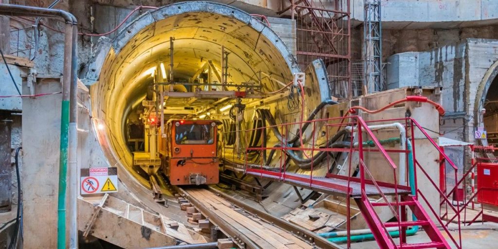 Собянин: Строительная готовность БКЛ метро составляет 54%. Фото: mos.ru