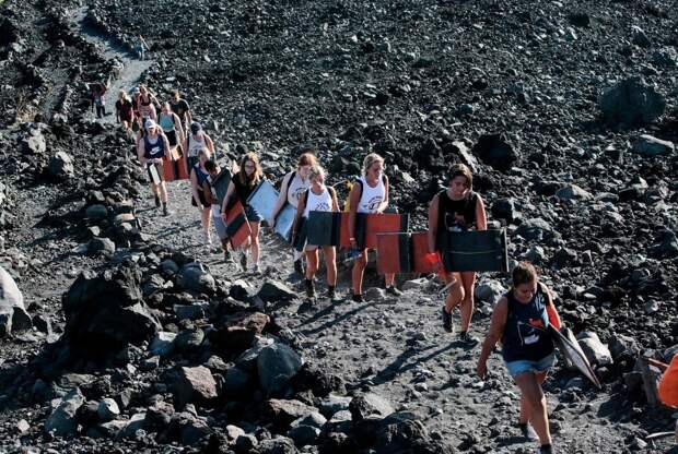 Вулканический сёрфинг в Никарагуа