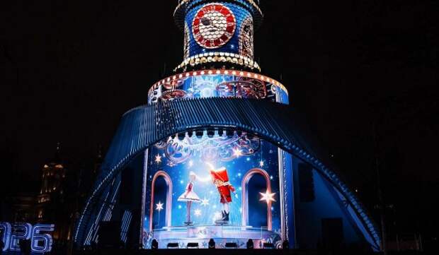 Новогоднее мультимедийное шоу покажут на «Матрешке Москвы» в парке «Зарядье»