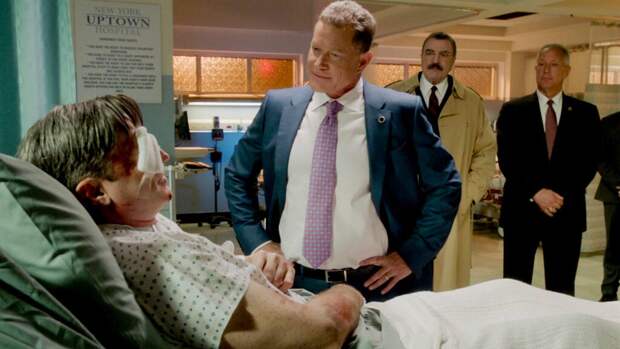 Mayor Chase visits an injured cop in the hospital on Blue Bloods Season 14 Epiaode 15
