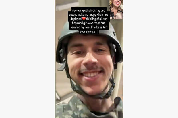 Сидни Суини показала внешность служащего в ВВС США брата