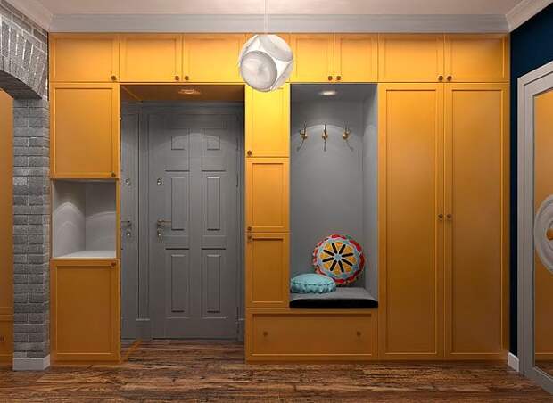 Шкаф вокруг двери. Необычные и практичные идеи интерьера.